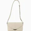 Zadig & Voltaire Crossbody Tas Borderline Daily Grained Leath Ecru
