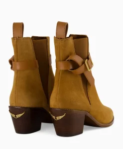 Zadig & Voltaire Enkellaars Tyler Cecilia Suede Bruin