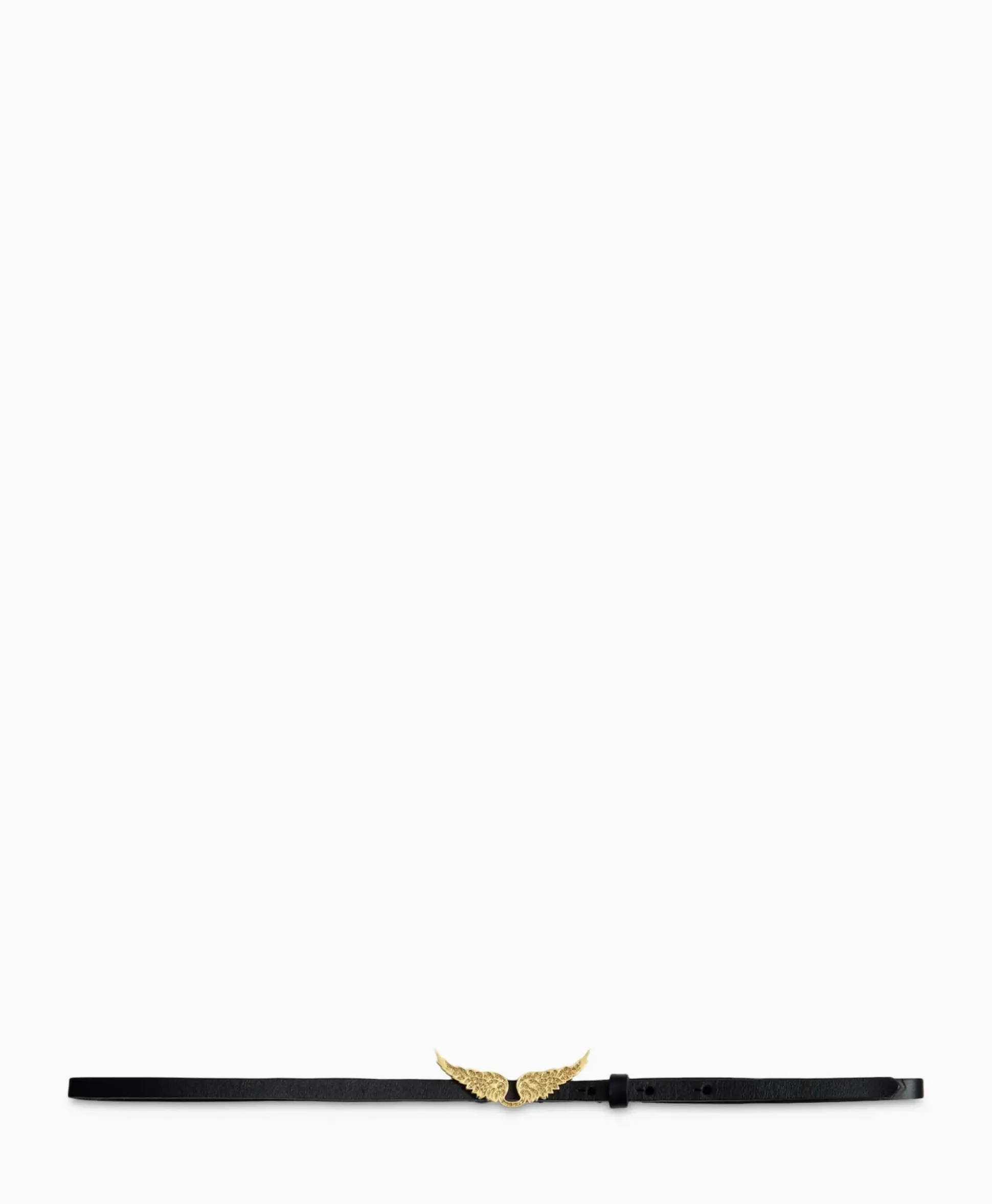 Zadig & Voltaire Riem Rock Natural Leather Zwart