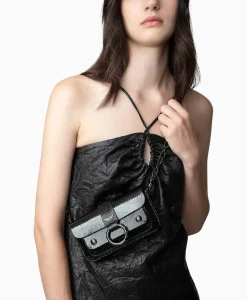 Zadig & Voltaire Schouder / Hand Tas Kate Wallet Glossy Wild Emboss Zwart