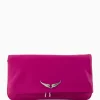 Zadig & Voltaire Schouder / Hand Tas Rock Eternal Smooth Calfskin Paars