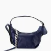 Zadig & Voltaire Schouder / Hand Tas Le Cecilia Xs Leather With Veg Donker Blauw