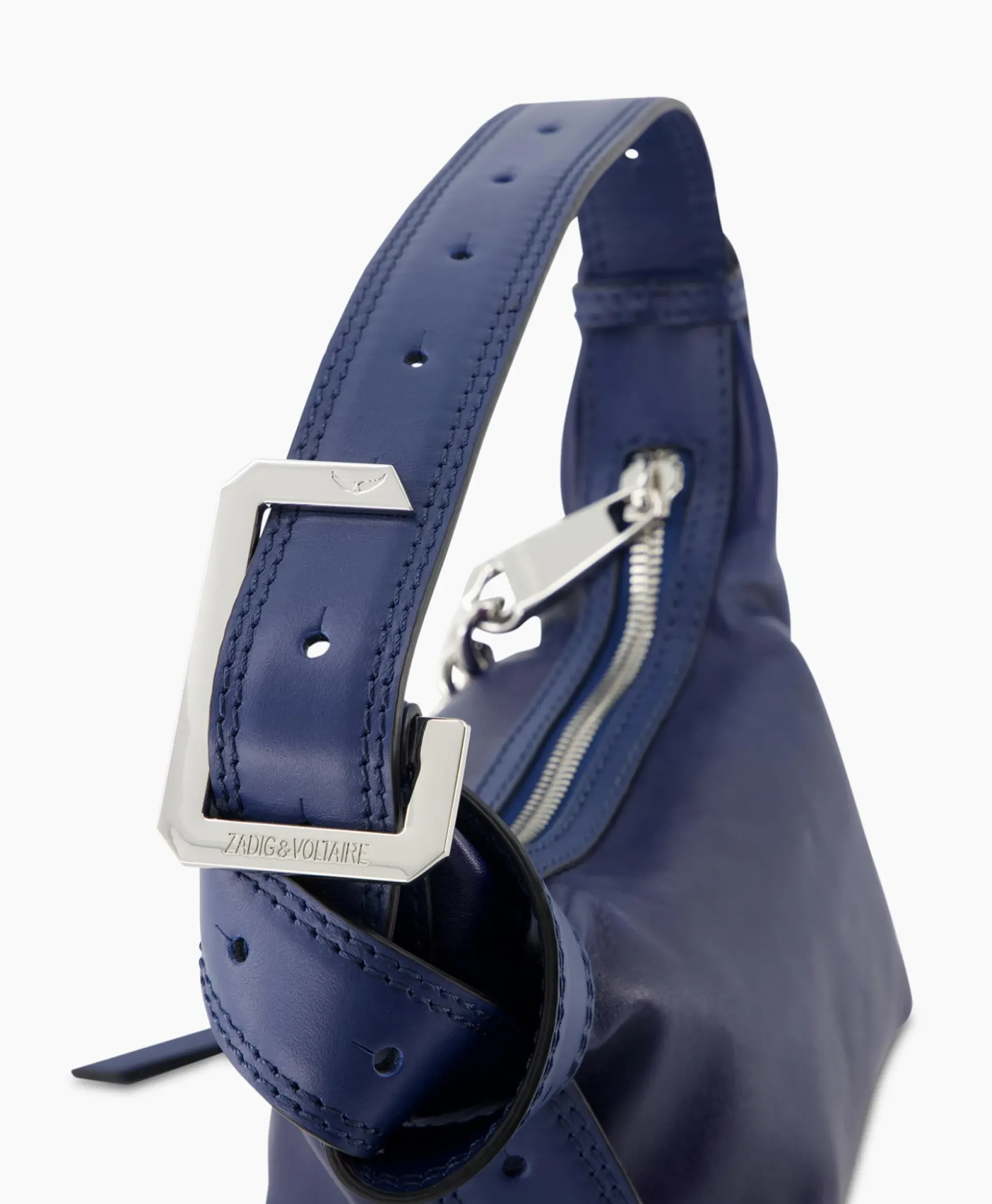Zadig & Voltaire Schouder / Hand Tas Le Cecilia Xs Leather With Veg Donker Blauw