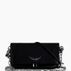 Zadig & Voltaire Schouder / Hand Tas Rock Eternal Smooth Calfskin Zwart