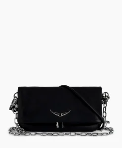 Zadig & Voltaire Schouder / Hand Tas Rock Eternal Smooth Calfskin Zwart