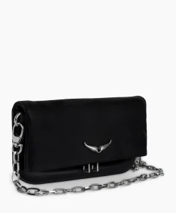 Zadig & Voltaire Schouder / Hand Tas Rock Eternal Smooth Calfskin Zwart