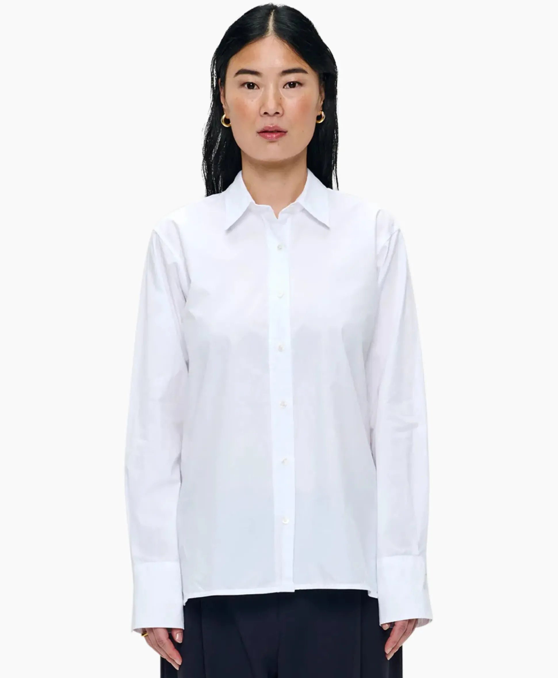 Zenggi Blouse Boyfriend Wit
