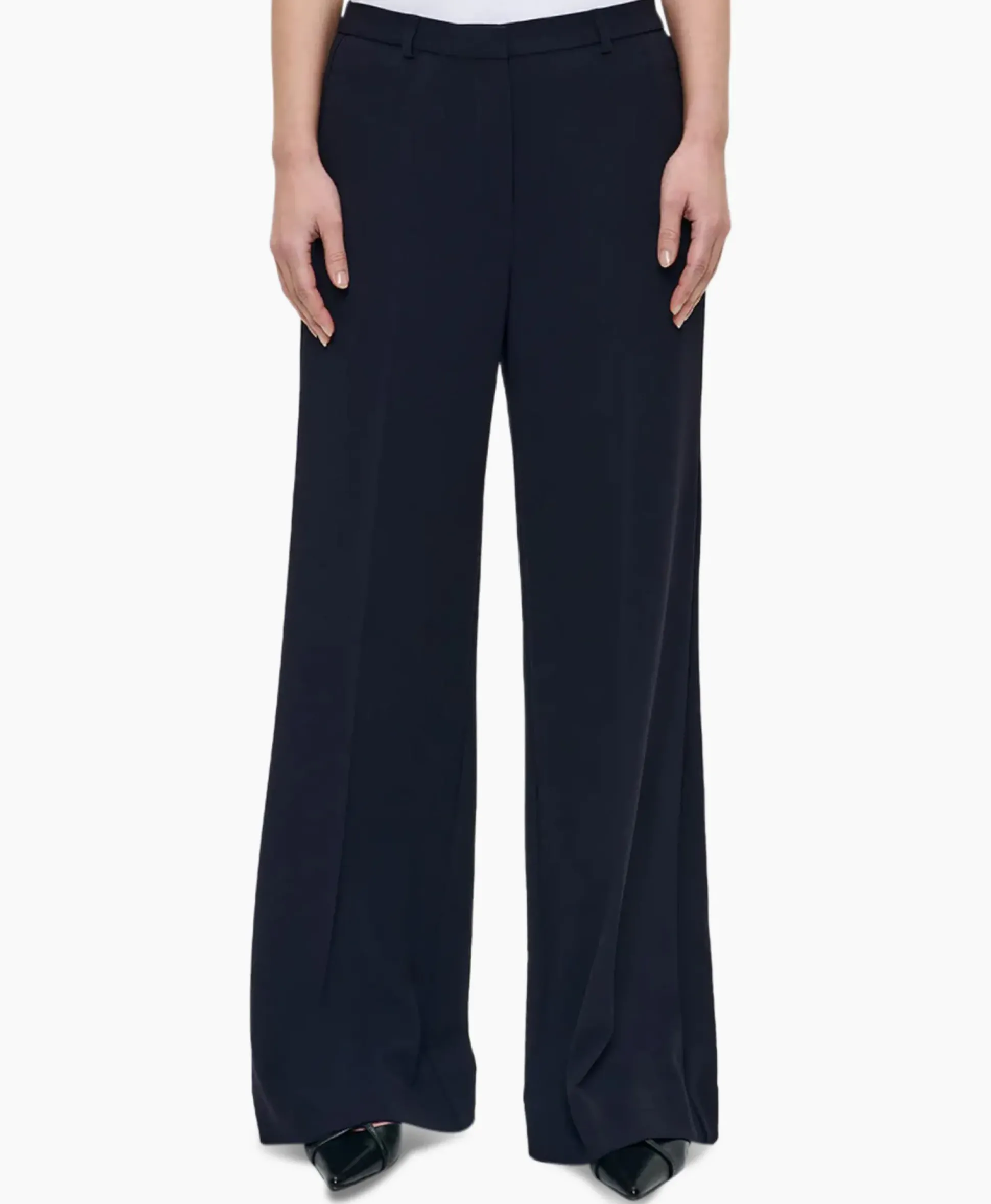 Zenggi Pantalon Techno Silk Donker Blauw