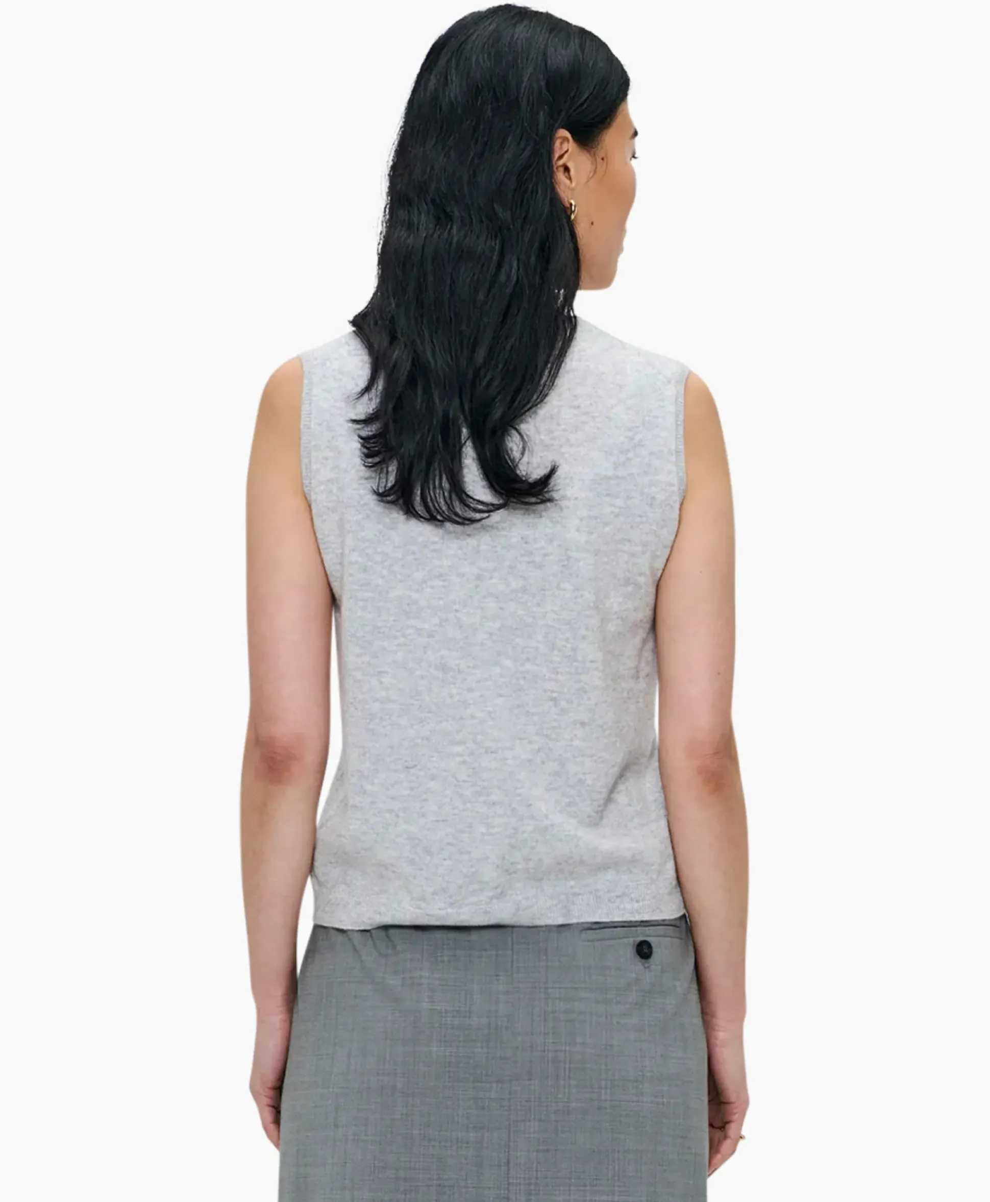 Zenggi Spencer Sleeveless Licht Grijs