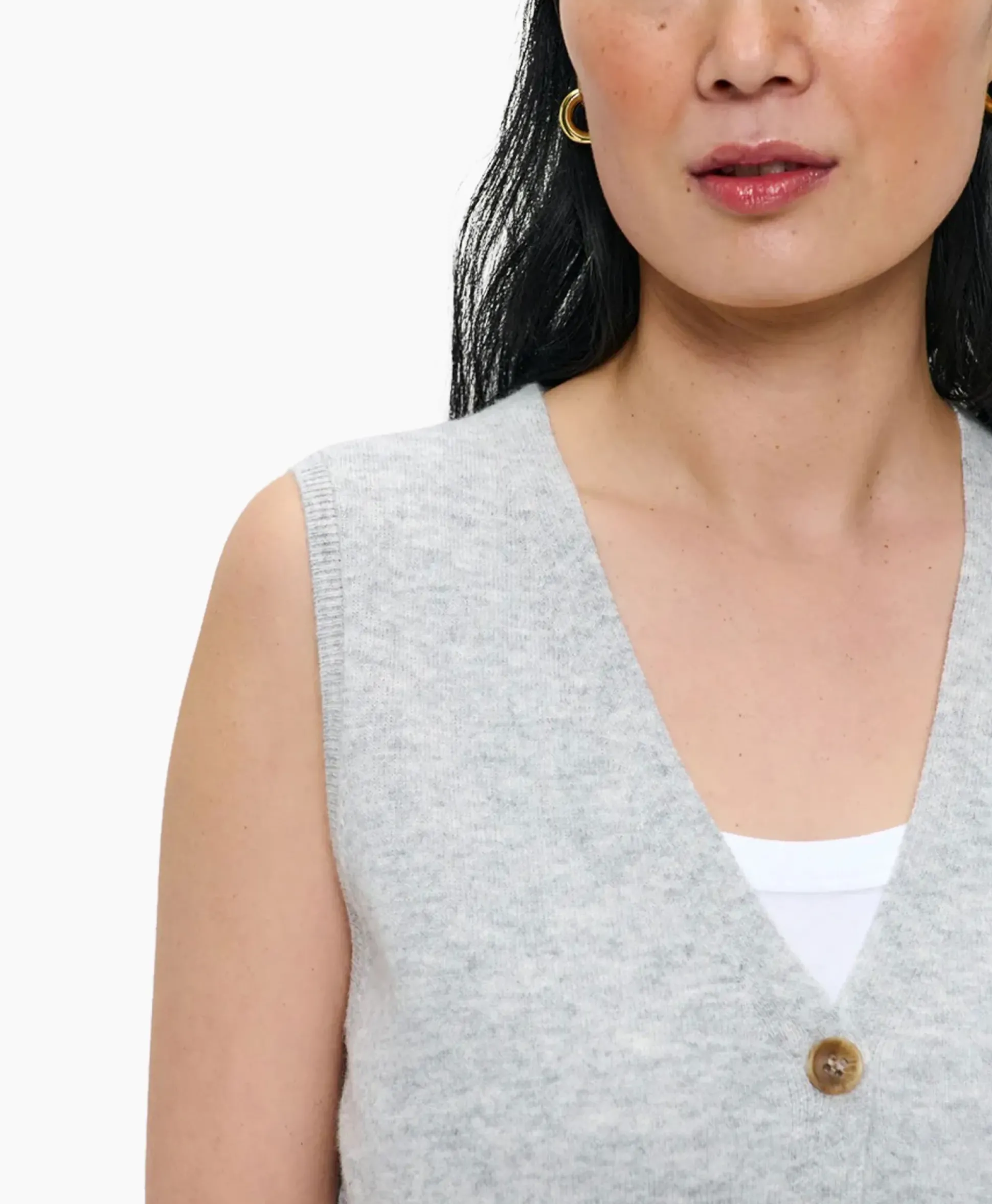 Zenggi Spencer Sleeveless Licht Grijs
