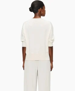 Zenggi Top Relaxed Short Sleeve Off White